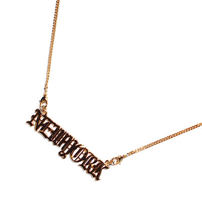 NEW YORK PLATE GOLD NECKLACE -50cm-