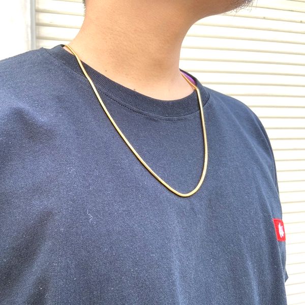 GOLD NECKLACE -60cm×0.3cm-