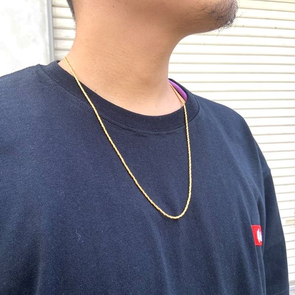 GOLD NECKLACE -60cm×0.2cm-