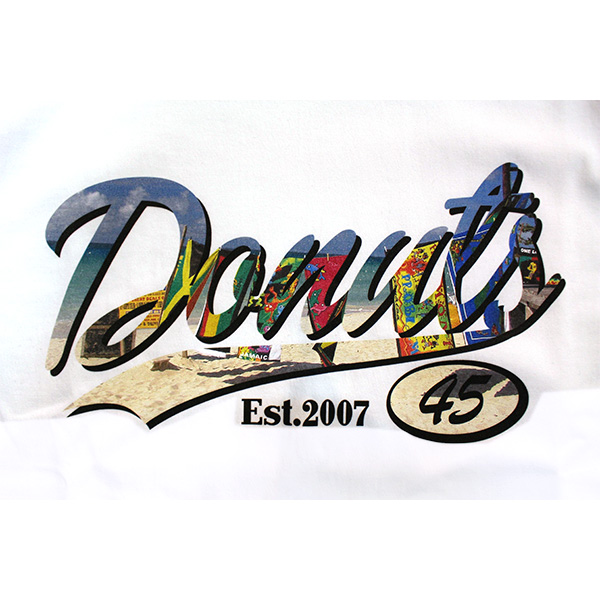 DONUTS 45(ドーナツフォーティーファイブ)/ JAMAICAN BEACH LOGO T-SHIRT