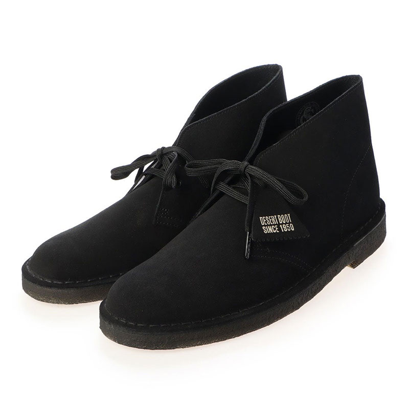 Clarks desert clearance peak black