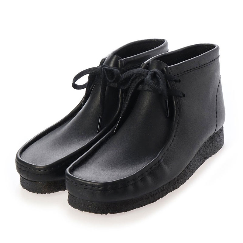 高い素材】 CLARKS 27cm クラークス ワラビー 黒 black 靴 - www 