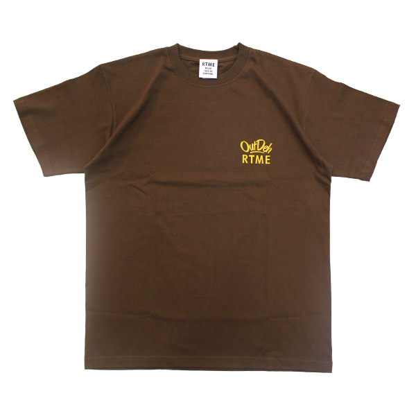 RTME/ OutDeh×RTME ANTHEM T-SHIRTS -BROWN-