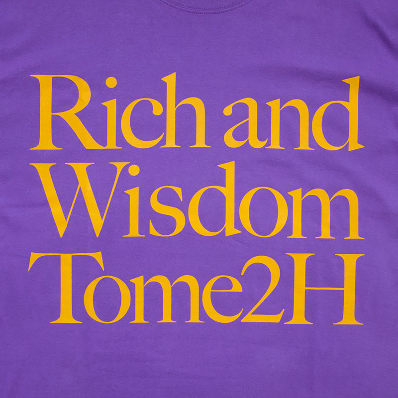 RICH AND WISDOM BIG T-SHIRT