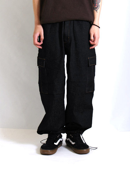 WT DENIM PANTS -BLACK-