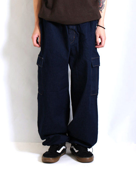 WT DENIM PANTS -NAVY-