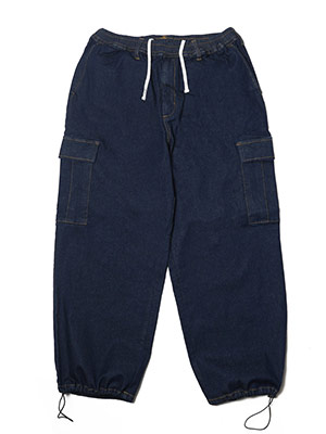 WT DENIM PANTS -NAVY-