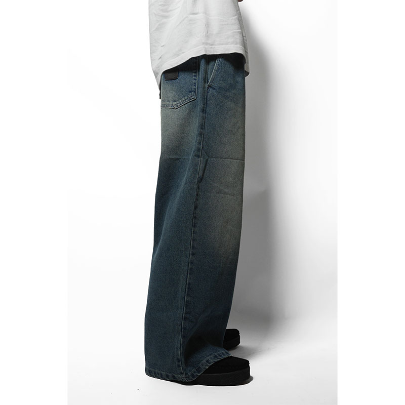 BAGGY DENIM PANTS -U.BLACK-