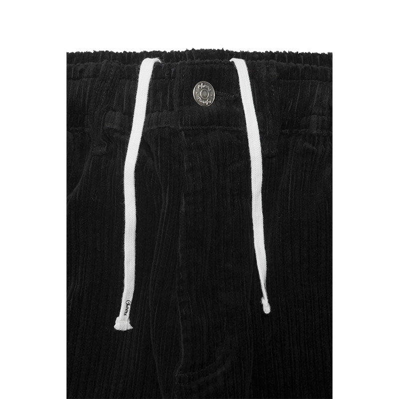 BAGGY CORDUROY PANTS -BLACK-