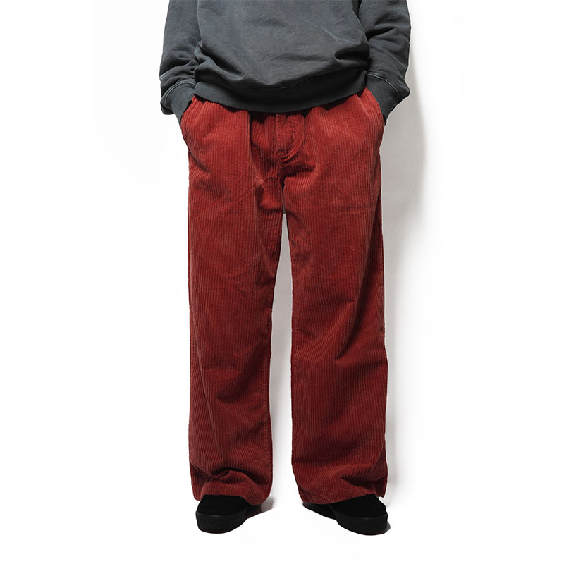 BAGGY CORDUROY PANTS -ORANGE-