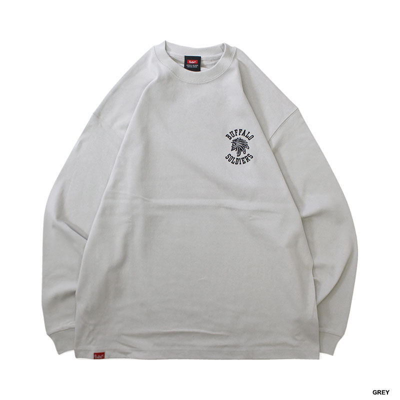 MAGNUM WEIGHT BS L/S T-SHIRT -EMBROIDERY-