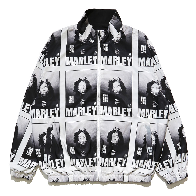 BOB MARLEY RV TRACK JACKET -BLACK/WHITE-