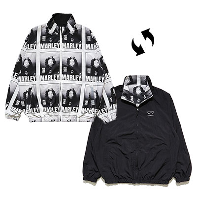 BOB MARLEY RV TRACK JACKET -BLACK/WHITE-