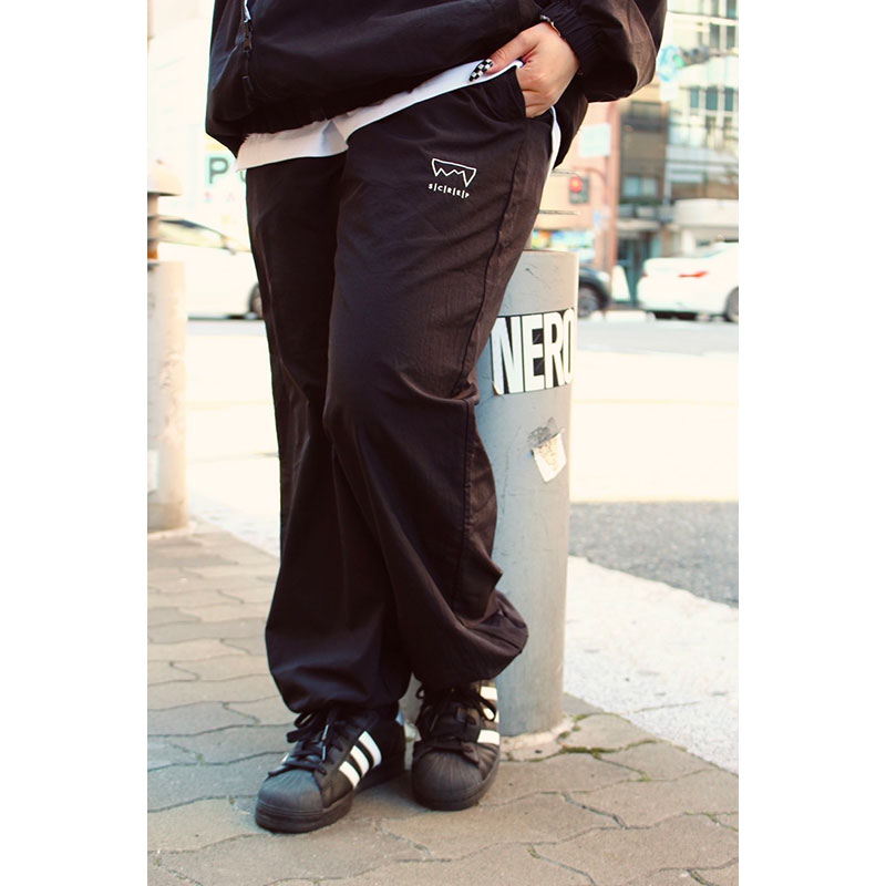 BOB MARLEY RV TRACK PANTS -BLACK/WHITE-