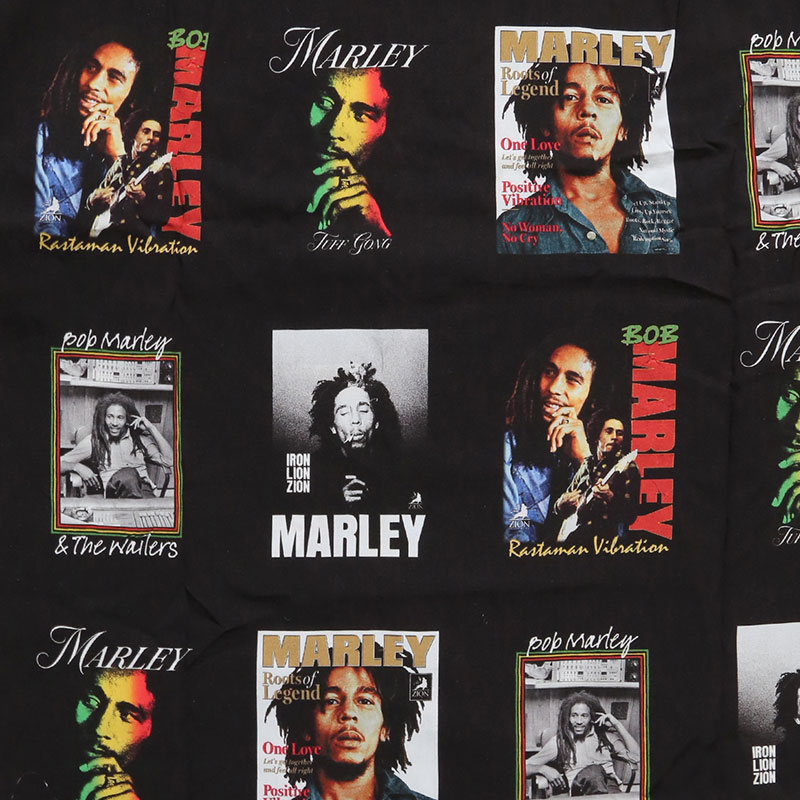 BOB MARLEY ALOHA SHIRTS -BLACK-