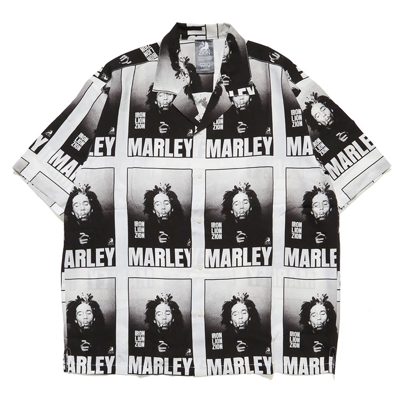 BOB MARLEY ALOHA SHIRTS -WHITE-