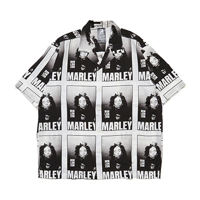 BOB MARLEY ALOHA SHIRTS -WHITE-