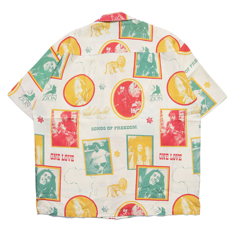 BOB MARLEY ALOHA SHIRTS -NATURAL-