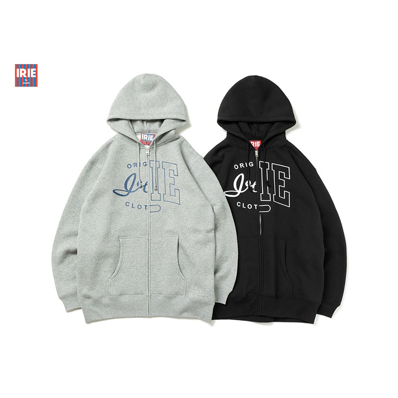 DOUBLE LOGO ZIP HOODIE