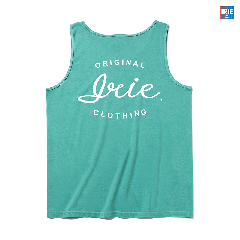 CURSIVE LOGO DYE TANK TOP