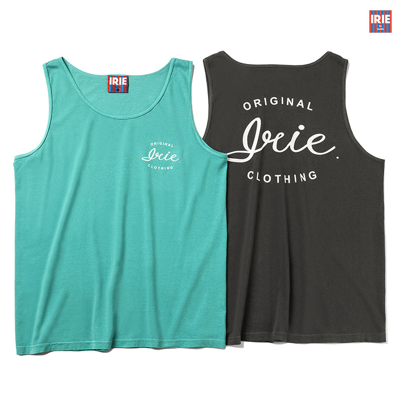 CURSIVE LOGO DYE TANK TOP