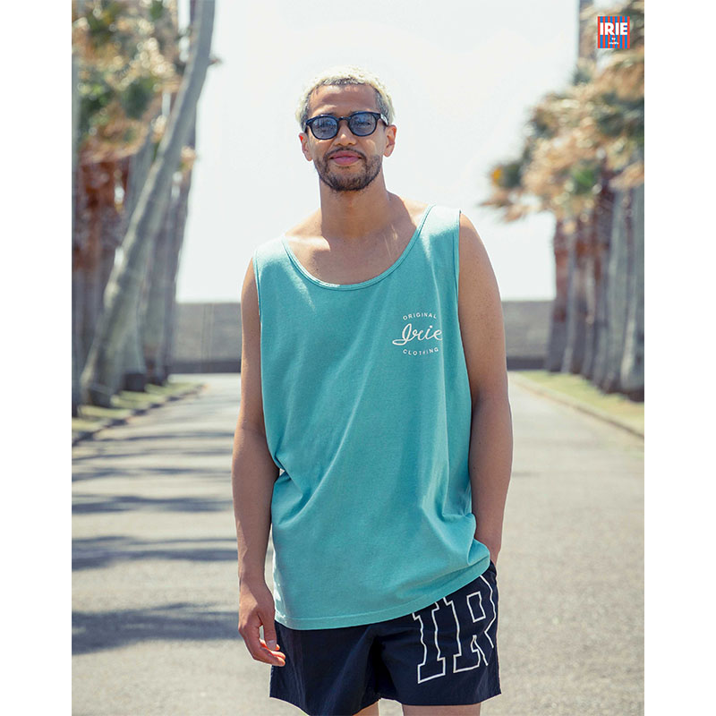 CURSIVE LOGO DYE TANK TOP