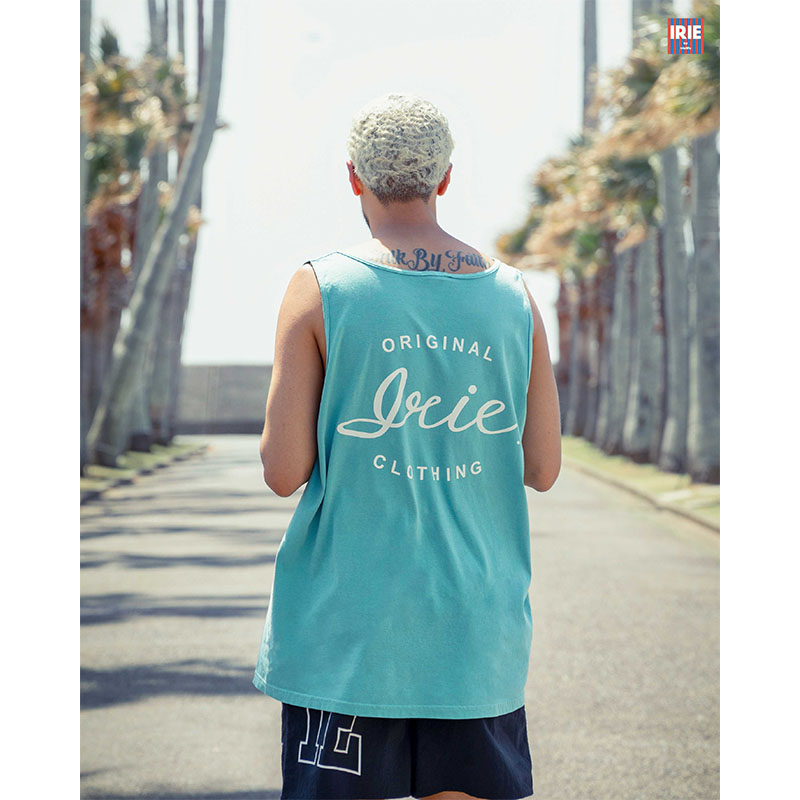 CURSIVE LOGO DYE TANK TOP