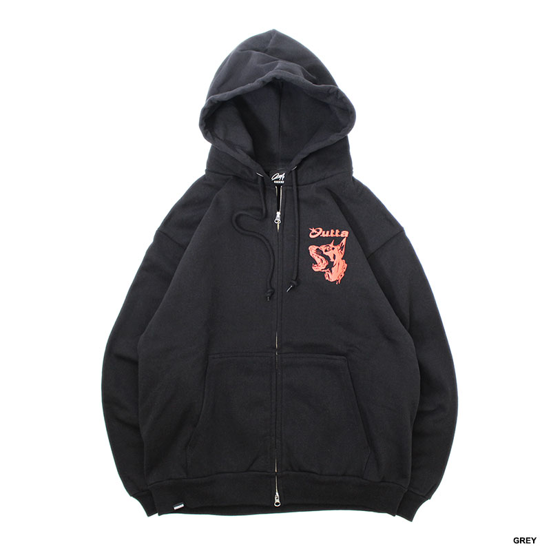 WOLF ZIP HOODIE