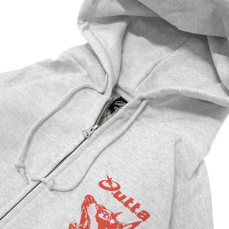 WOLF ZIP HOODIE