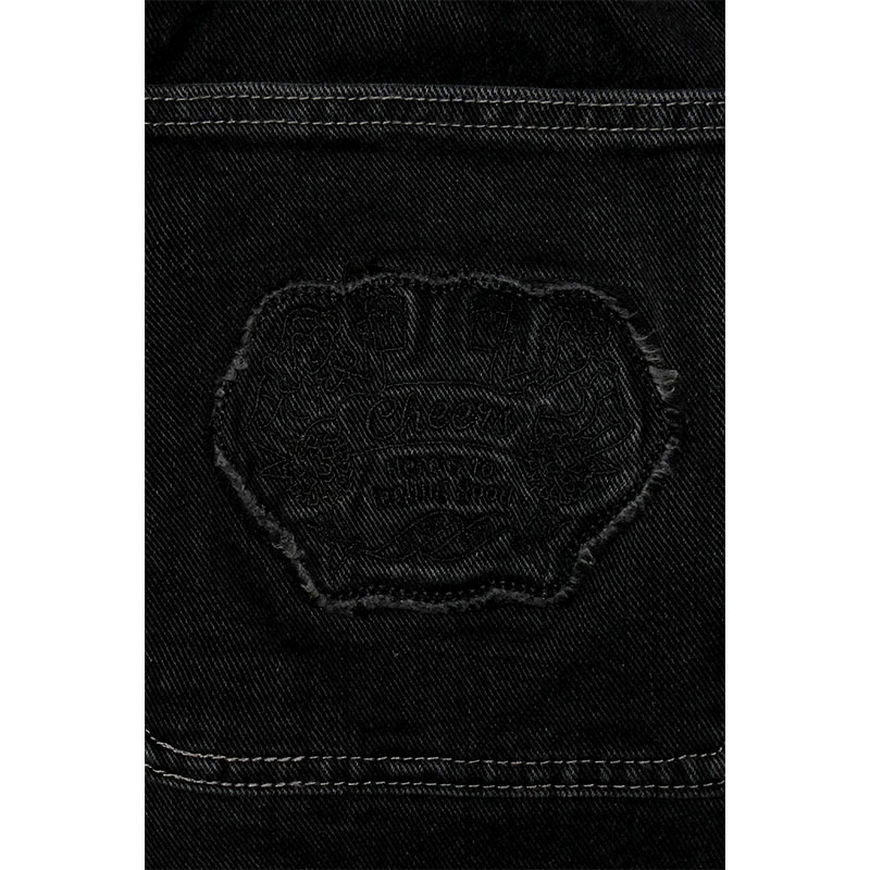 BL DENIM PANTS -W.BLACK-