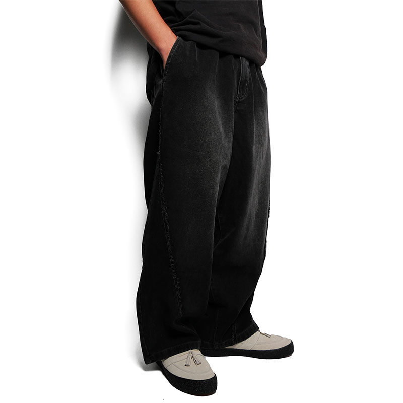 BL DENIM PANTS -W.BLACK-