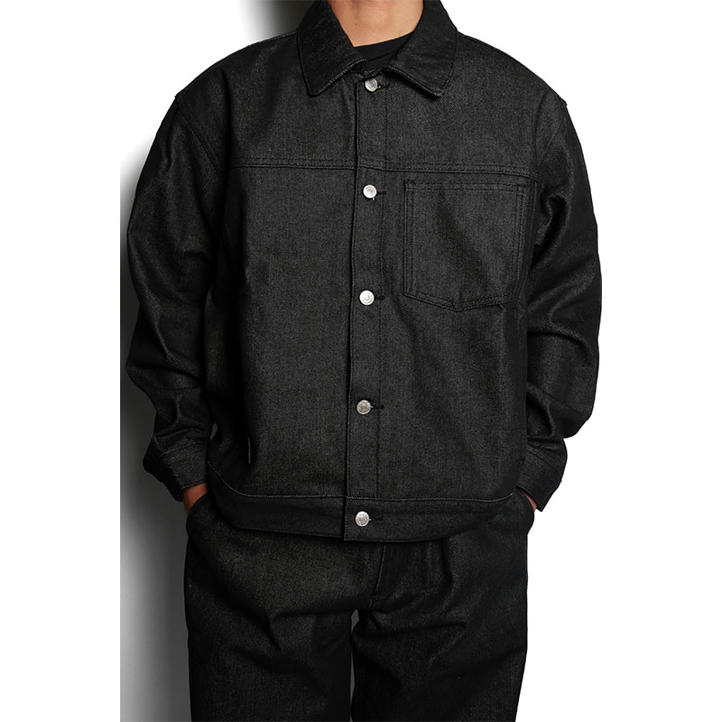 (R)DENIM JACKET -BLACK-