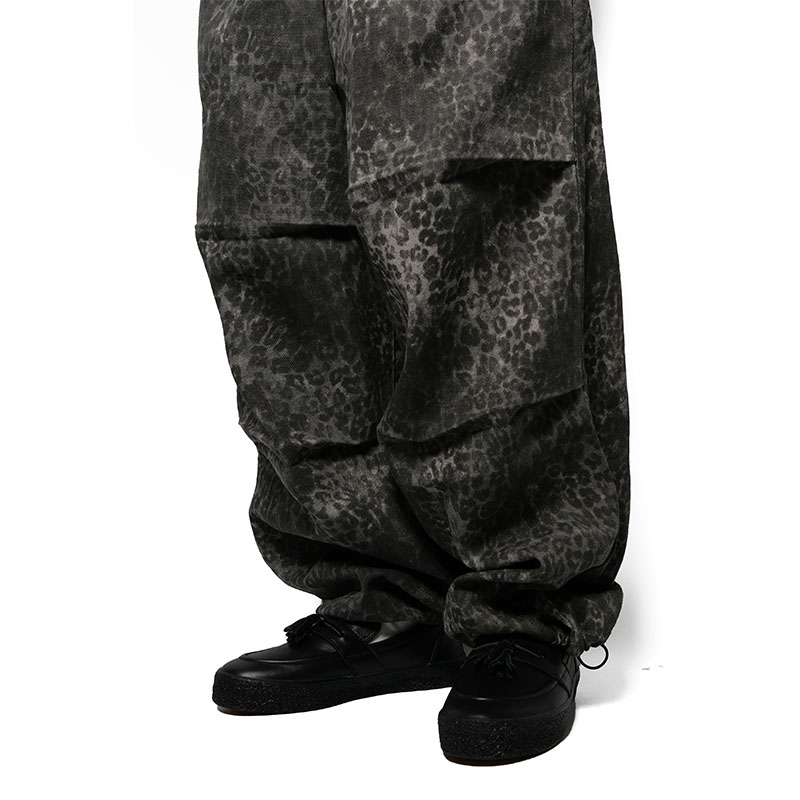 WT LEOPARD PANTS -GREY-