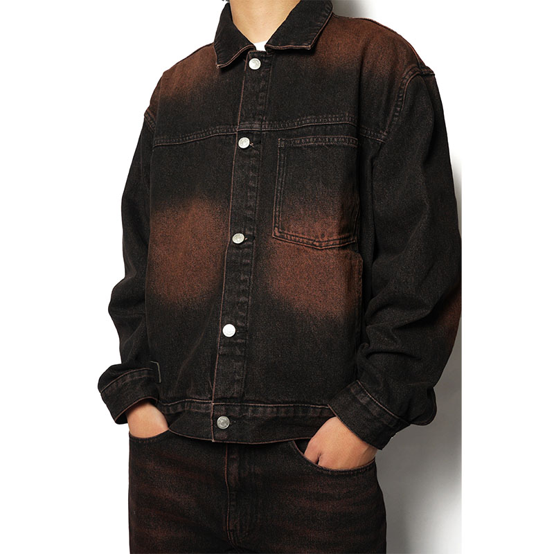 DENIM JKT -BLACK-