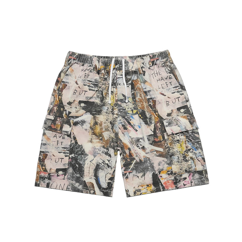 CARGO SHORT PANTS -WHITE-