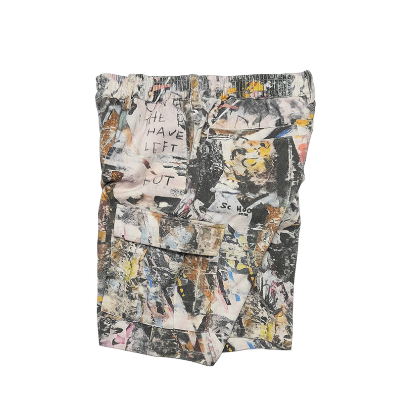 CARGO SHORT PANTS -WHITE-