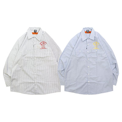 CHARACTER STRIPE L/S WORK SHIRT