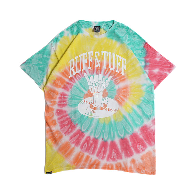 RUFF&TUFF TIE-DYE T-SHIRT -RASTA-