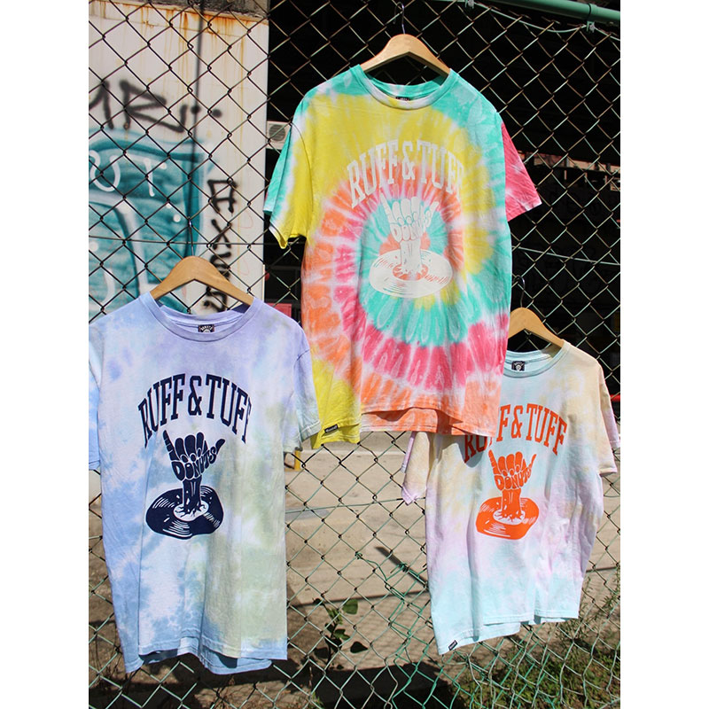 RUFF&TUFF TIE-DYE T-SHIRT -RASTA-
