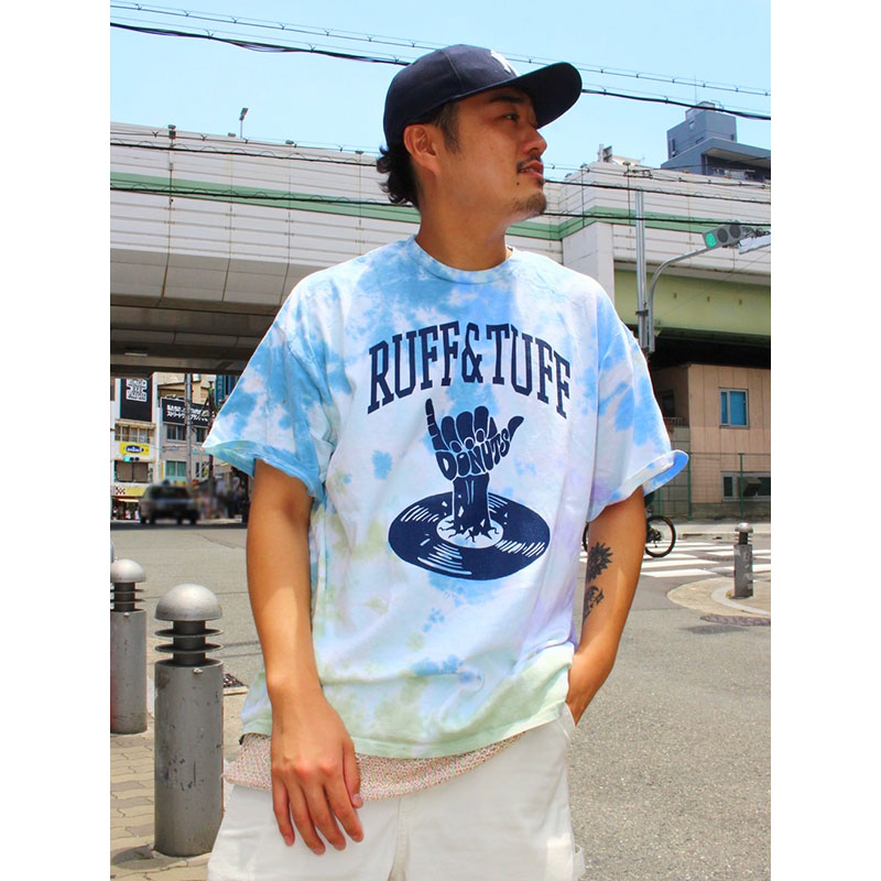 RUFF&TUFF TIE-DYE T-SHIRT -NAVY-