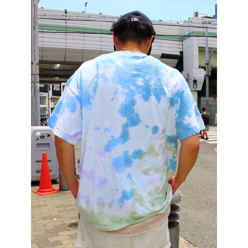 RUFF&TUFF TIE-DYE T-SHIRT -NAVY-