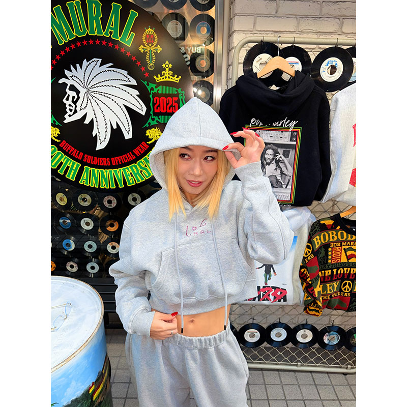 LIL STONE CROPPED HOODIE