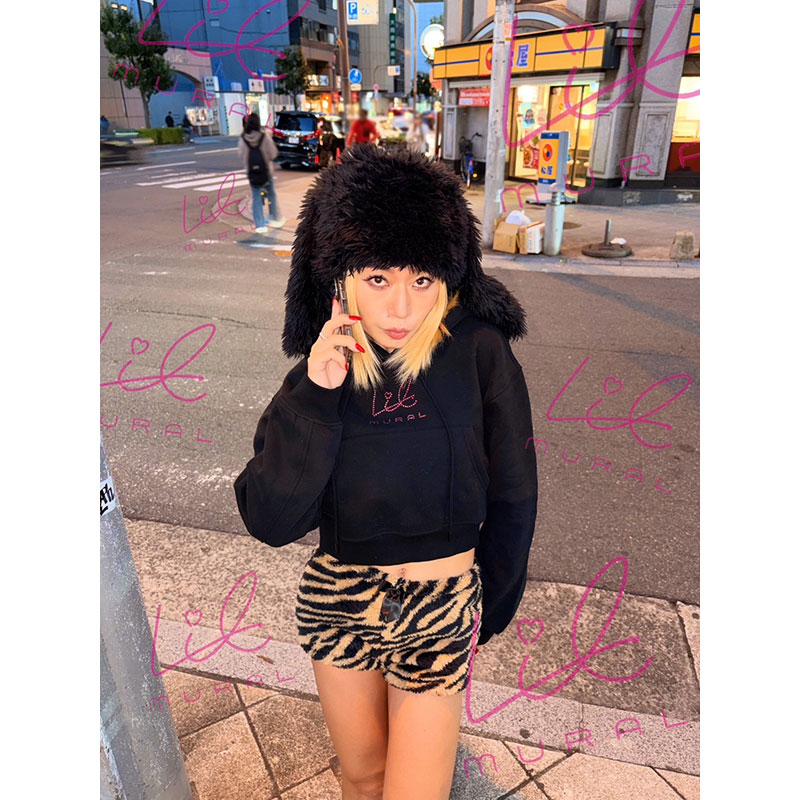 LIL STONE CROPPED HOODIE