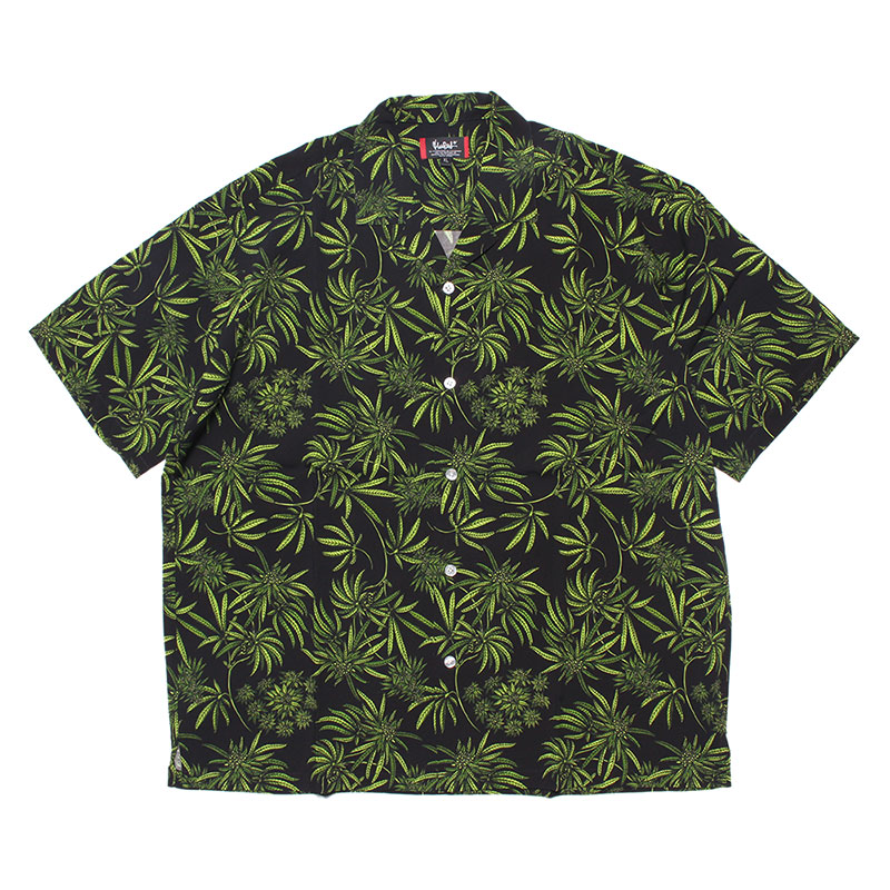 PATTERN ALOHA SHIRT -BLACK-