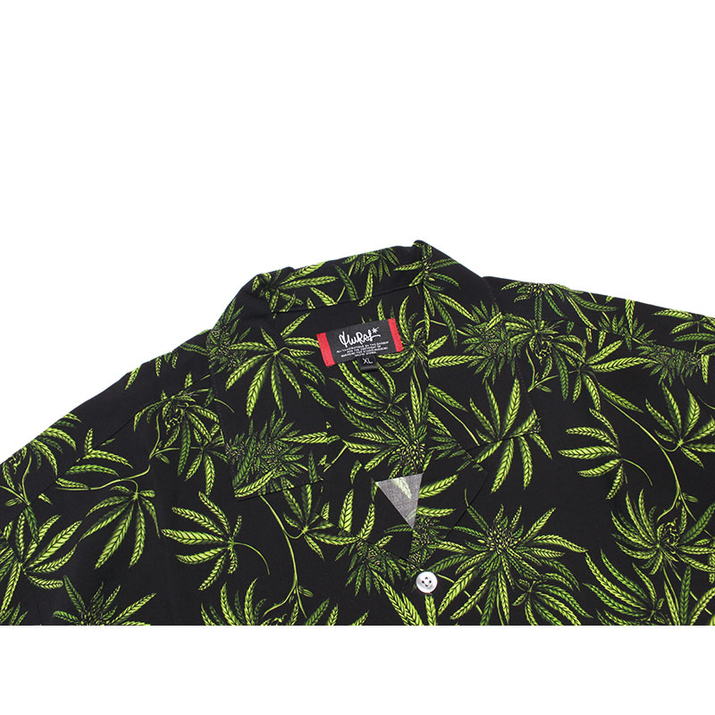 PATTERN ALOHA SHIRT -BLACK-