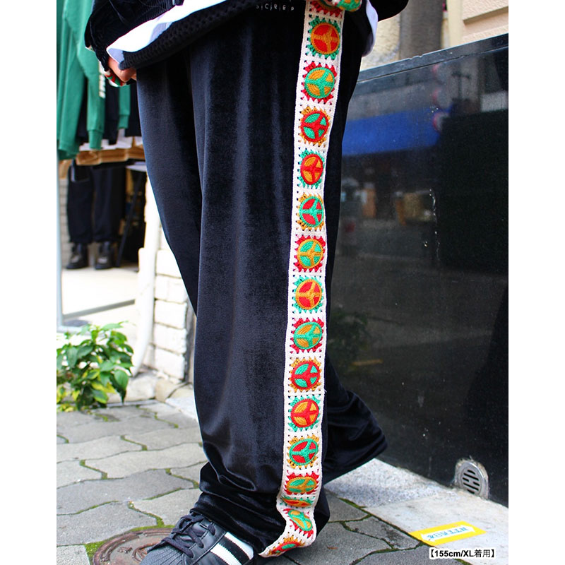 RASTA PEACE VELOR PANTS