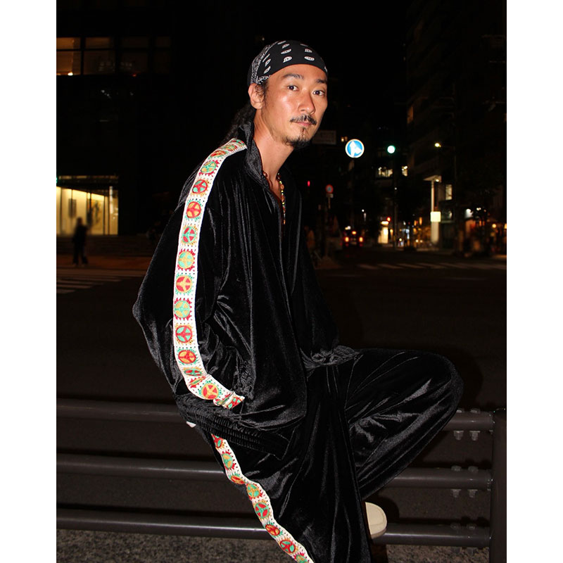 RASTA PEACE VELOR PANTS