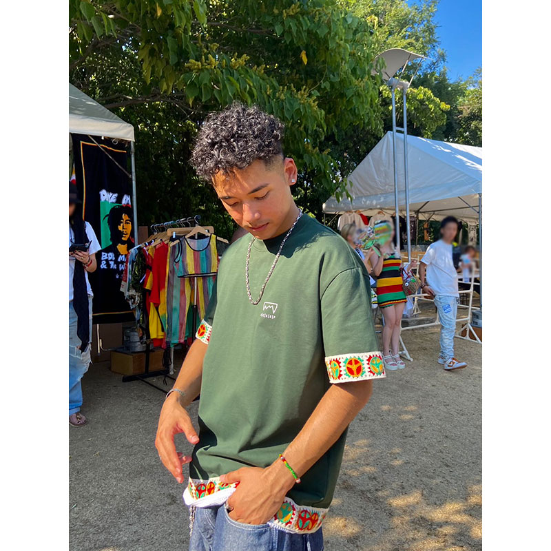 RASTA PEACE TAPE T-SHIRT