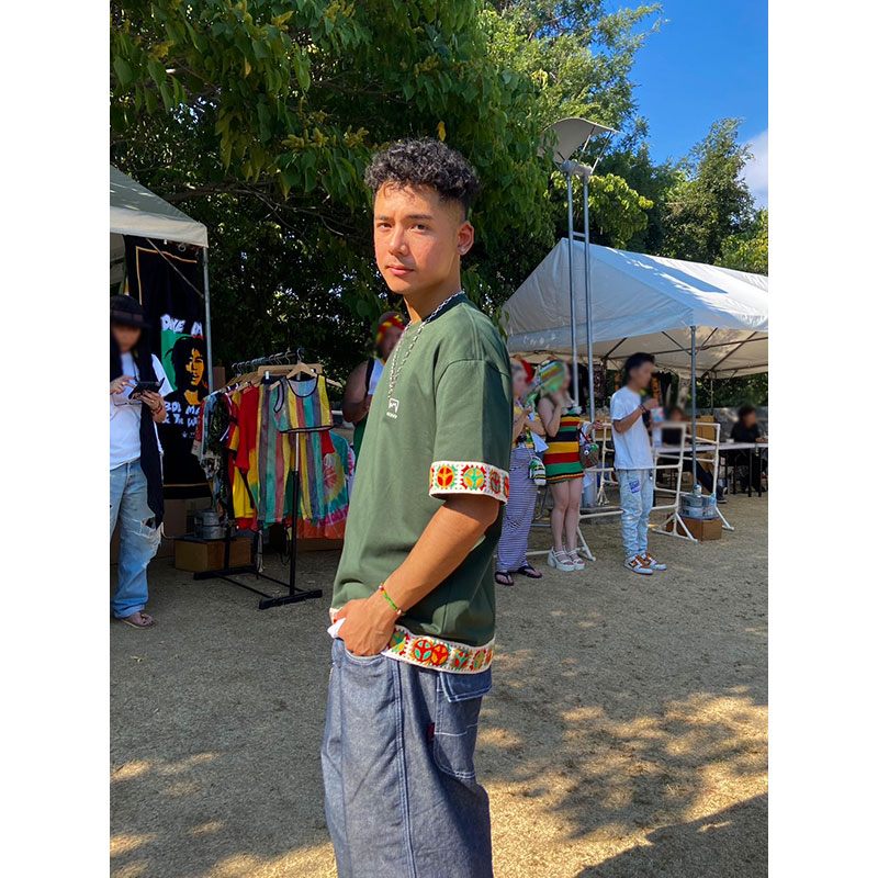 RASTA PEACE TAPE T-SHIRT