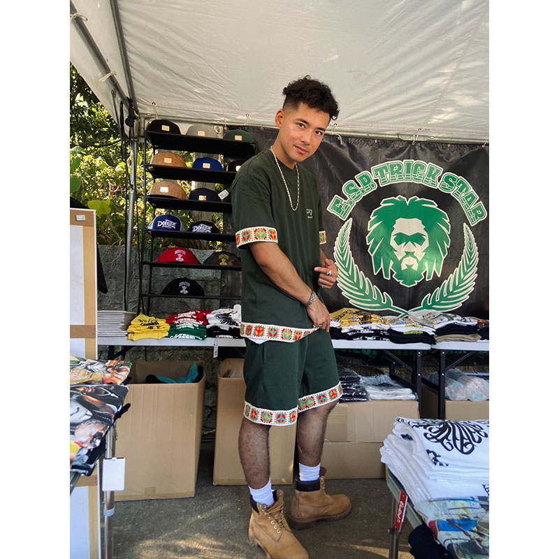 RASTA PEACE TAPE SHORTS